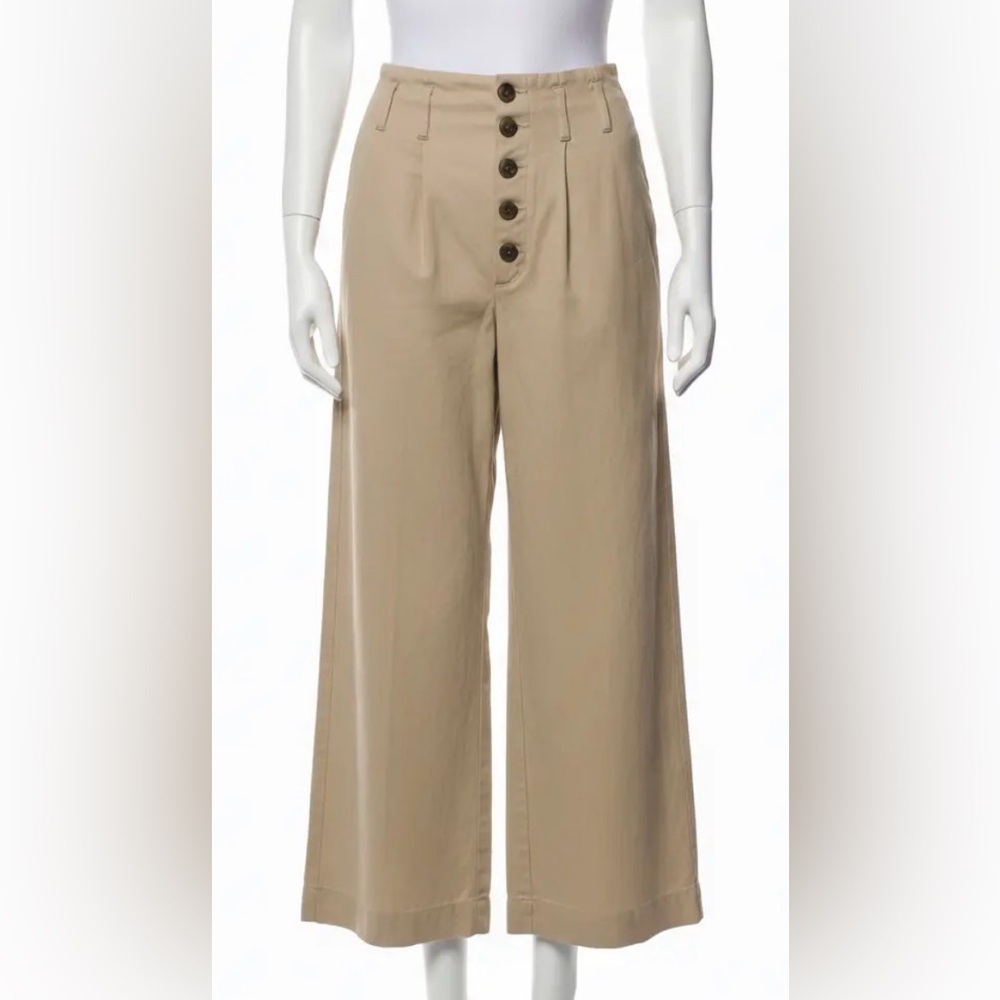 Abercrombie & Fitch button front wide leg pants, medium